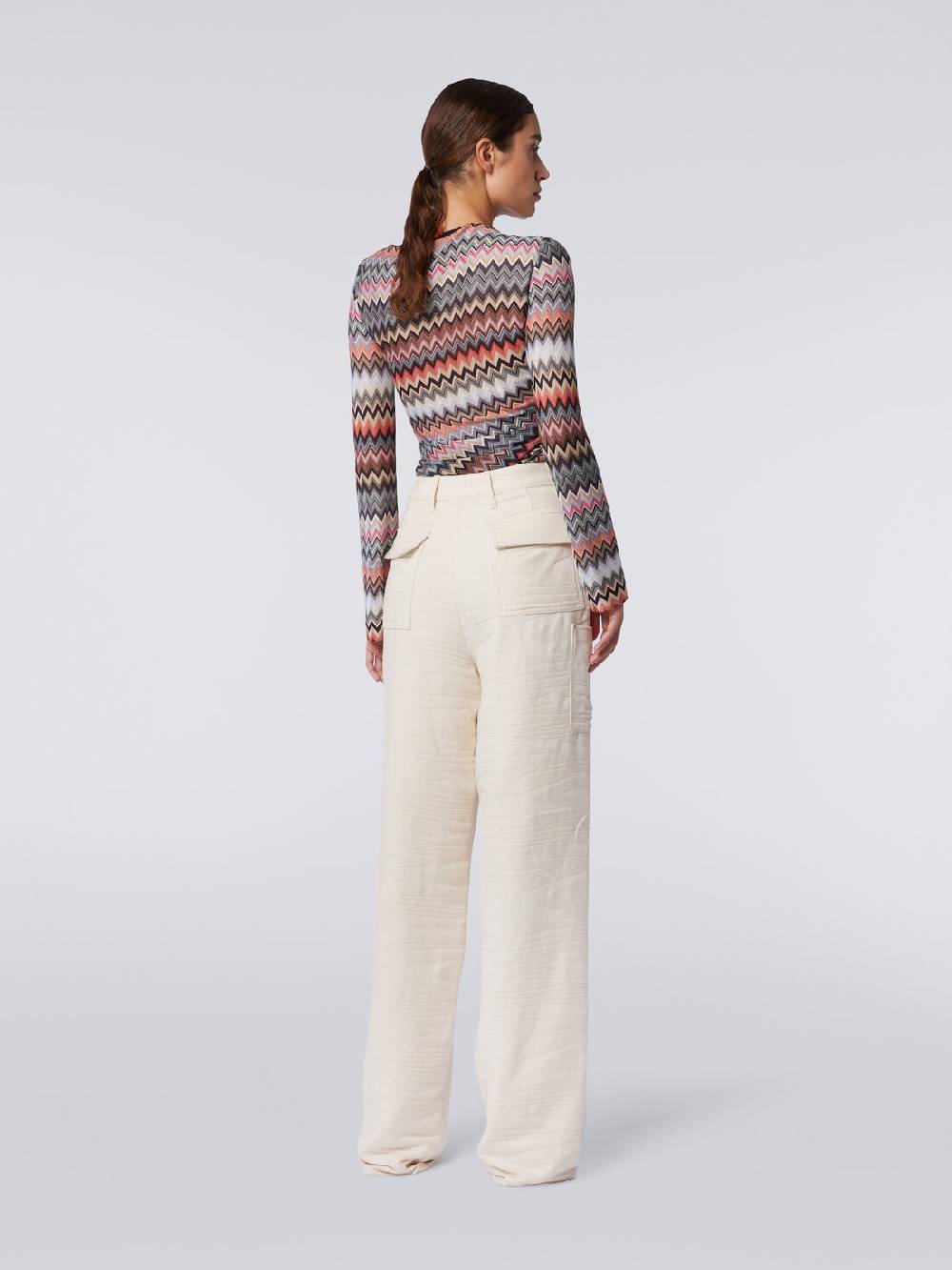 Missoni Cargo pants in cotone fiammato Offerte