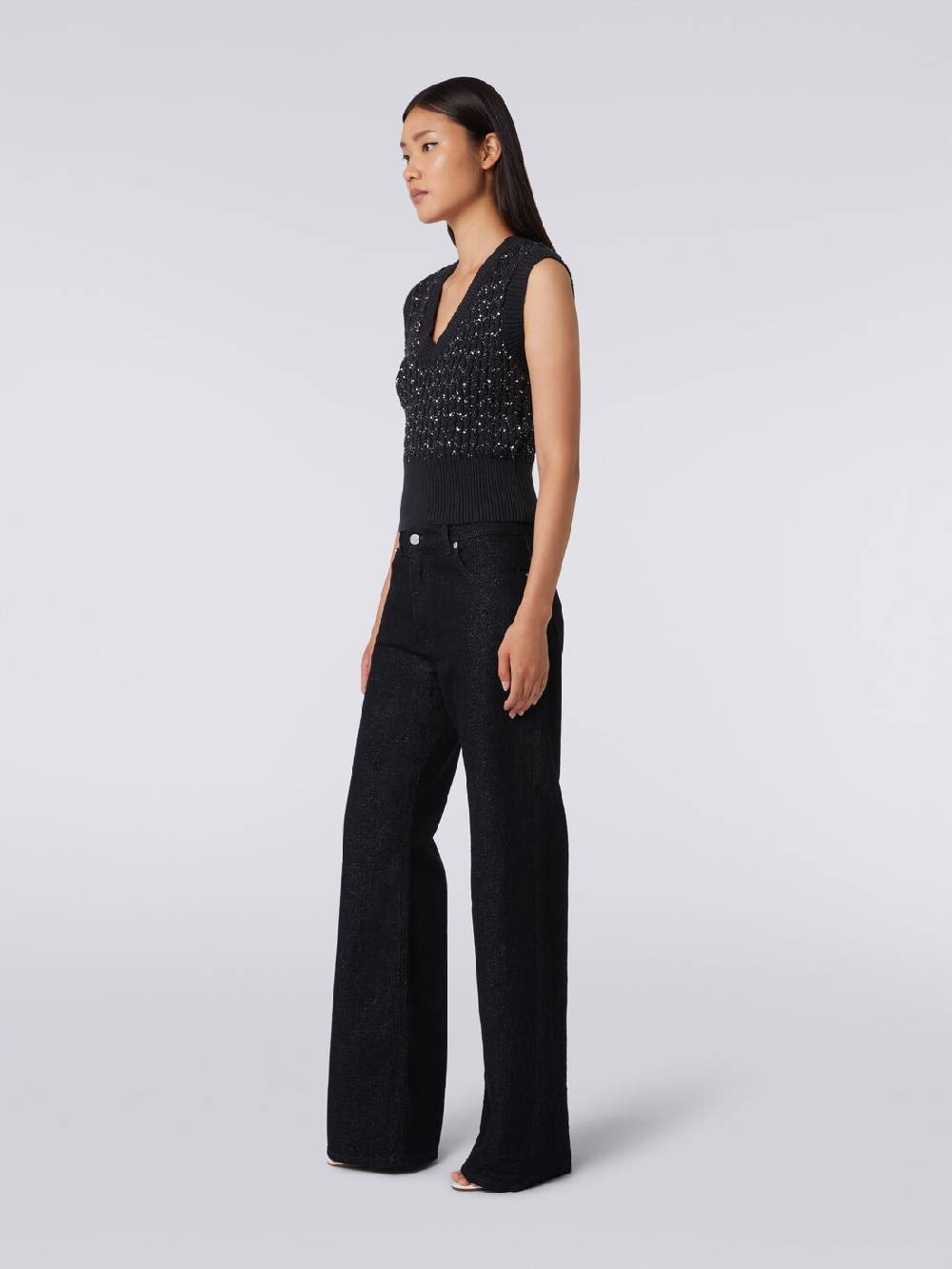 Missoni Pantaloni cinque tasche in denim lamé Hotsell