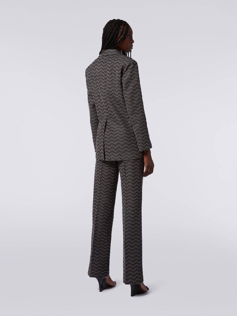 Missoni Pantaloni dritti in cotone chevron I Più Venduti