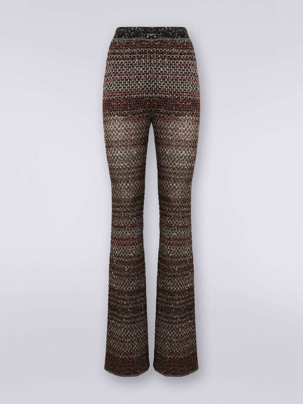 Missoni Pantaloni in maglia a rete con applicazione di paillettes Negozio