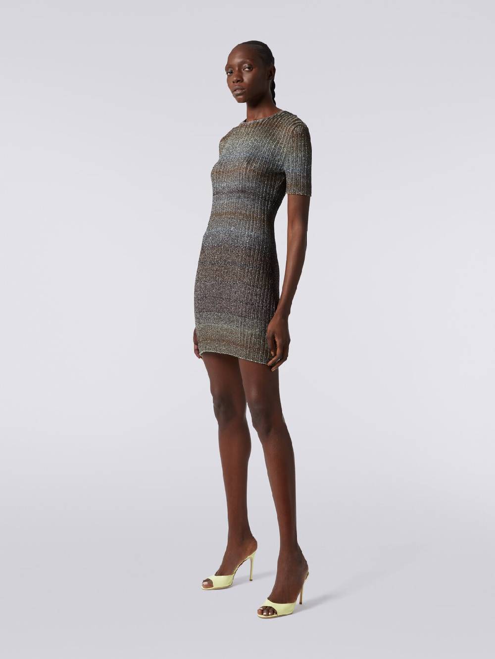 Missoni Mini-abito girocollo a costine con lurex Moda