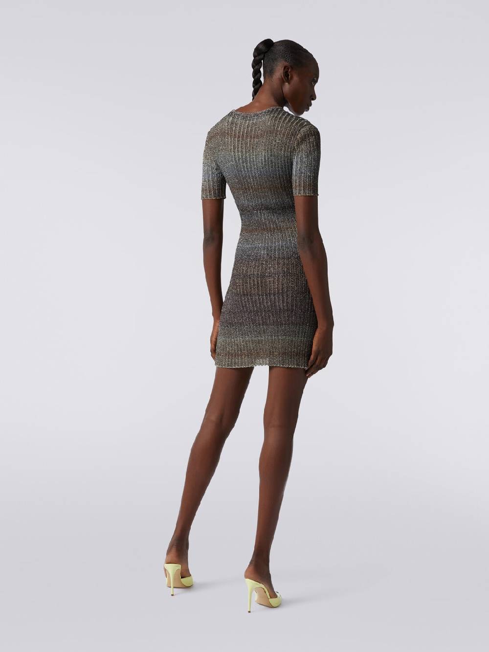 Missoni Mini-abito girocollo a costine con lurex Moda
