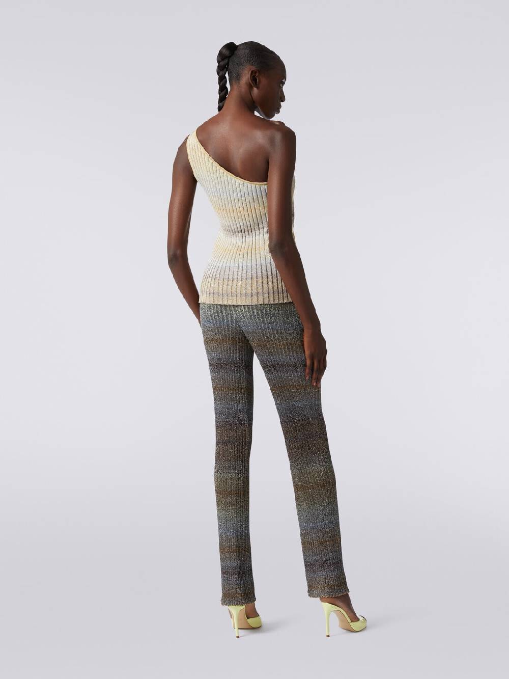 Missoni Pantaloni dritti in viscosa e lurex a costine 2025
