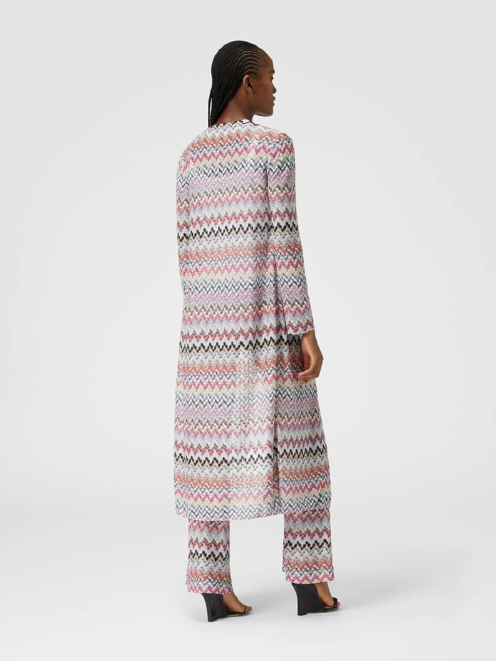 Missoni Cardigan lungo in maglia lamé zig zag Qualità