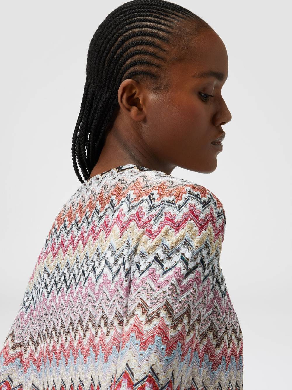 Missoni Cardigan lungo in maglia lamé zig zag Qualità