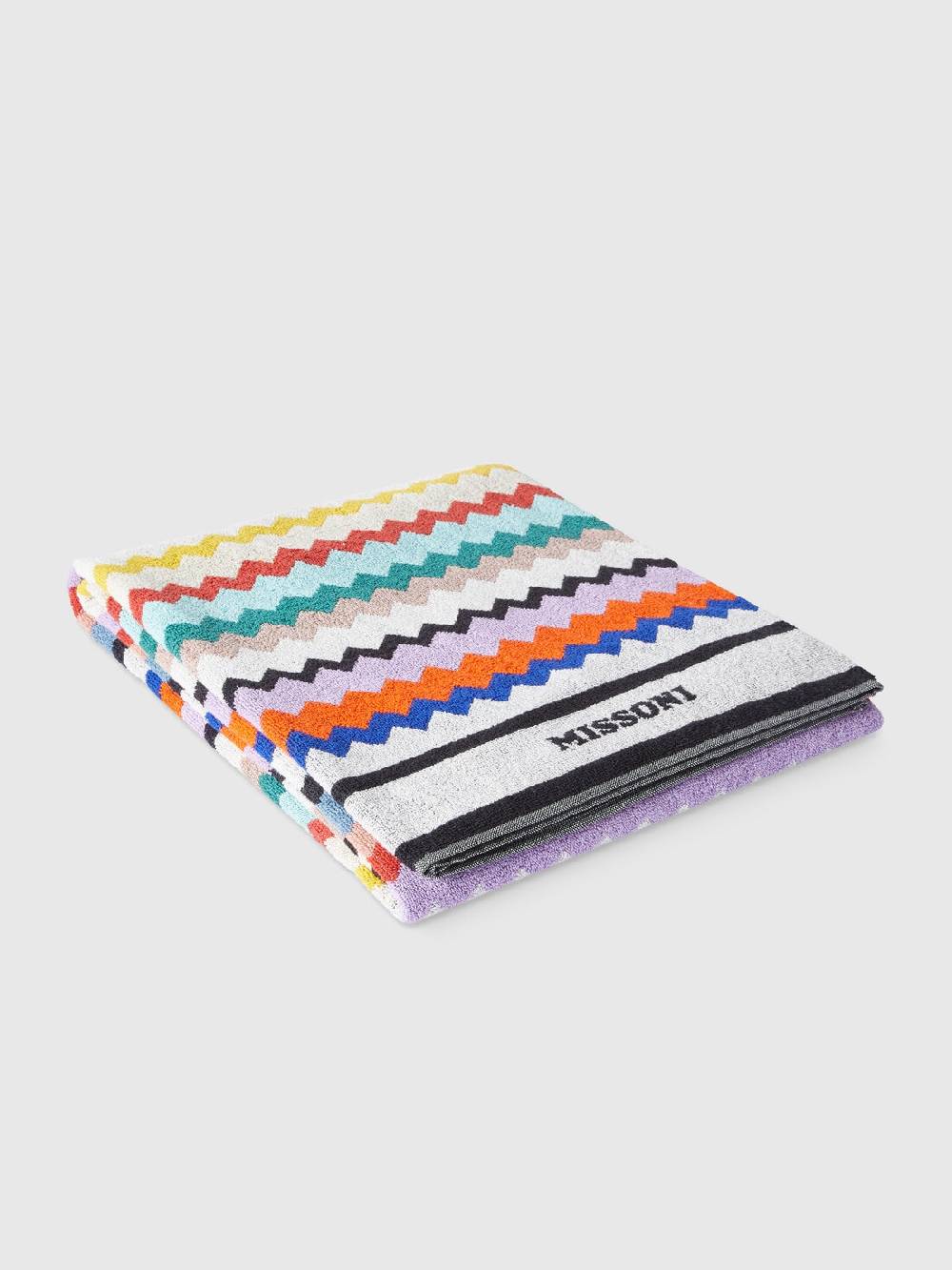Missoni Telo mare 100x180 cm Riverbero in spugna di cotone zig zag Italia