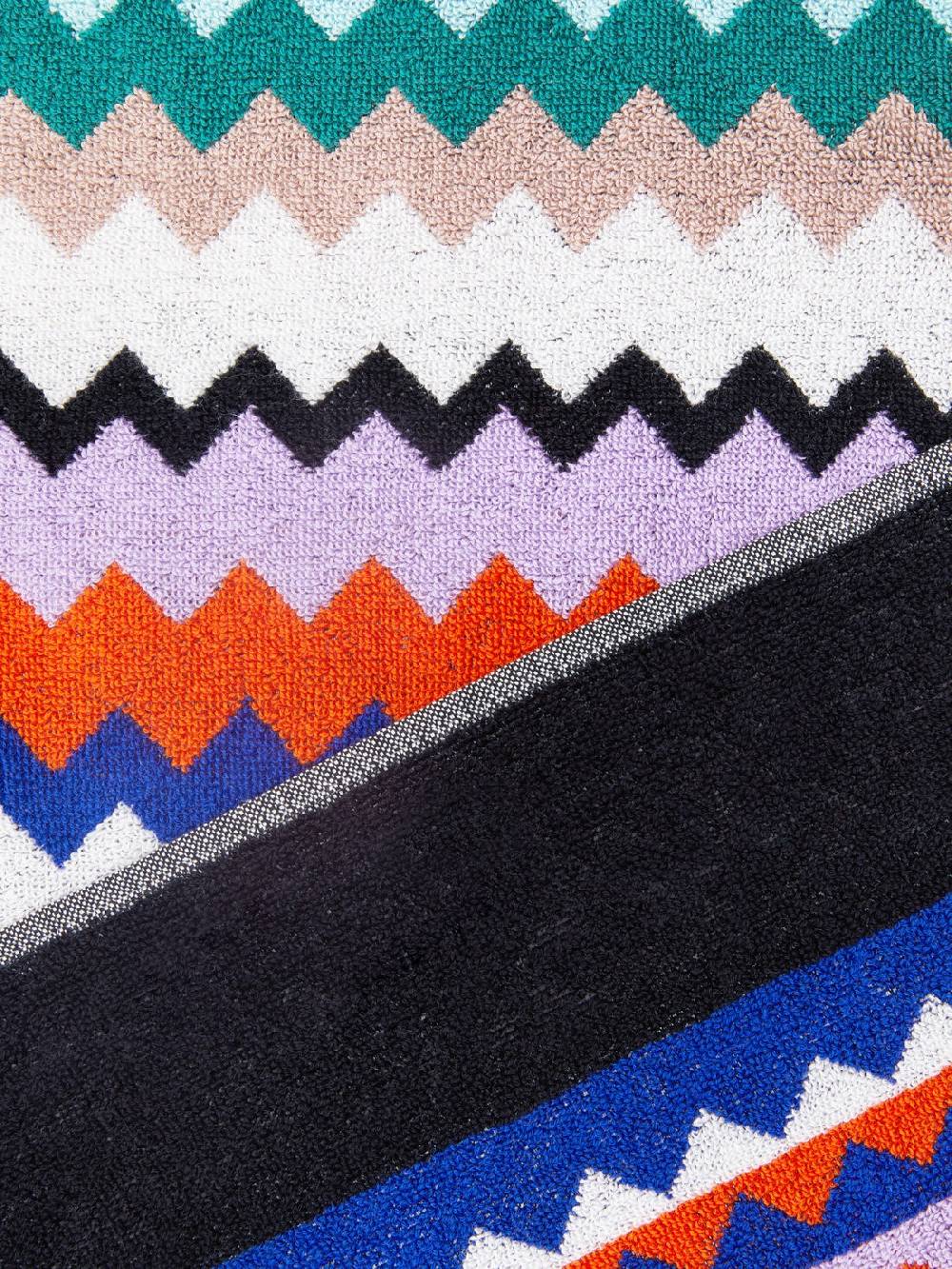 Missoni Telo mare 100x180 cm Riverbero in spugna di cotone zig zag Italia