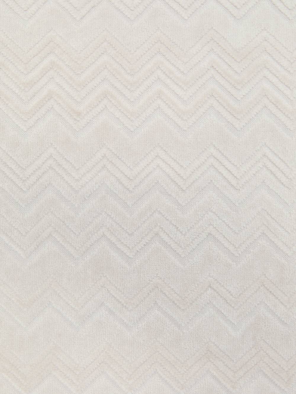 Missoni Set 2 pezzi di asciugamani da bagno Chalk in spugna di cotone zig zag In Linea