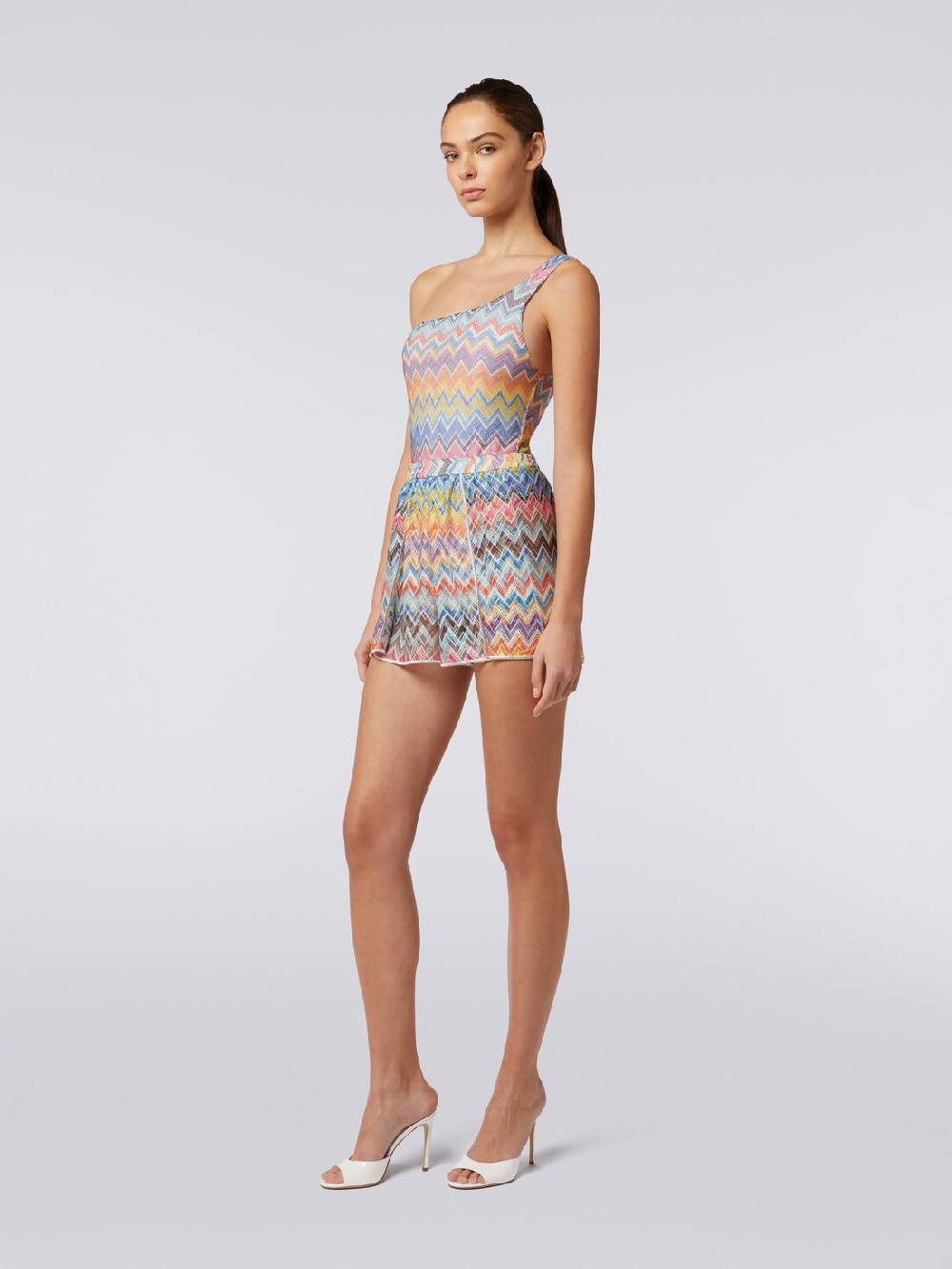Missoni Shorts copricostume con stampa zig zag e lurex Pezzi Unici