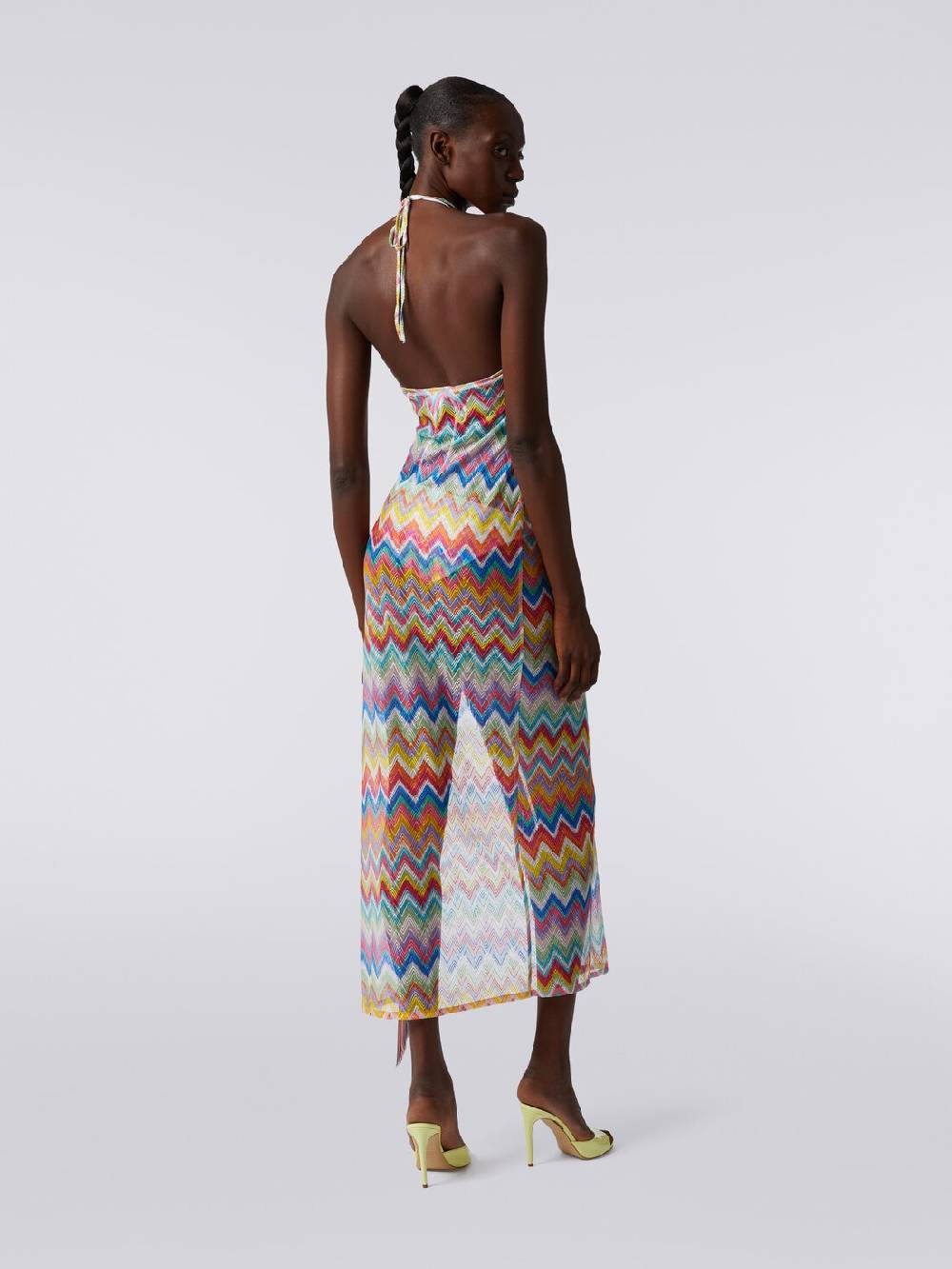 Missoni Abito copricostume lungo stampa zig zag con frange Acquista Ora