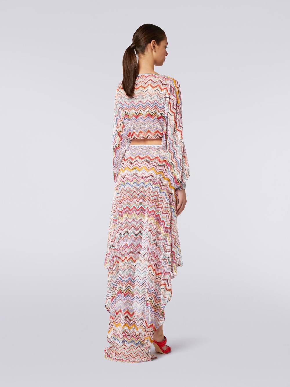 Missoni Top a maniche lunghe in crochet con lurex Consegna Veloce