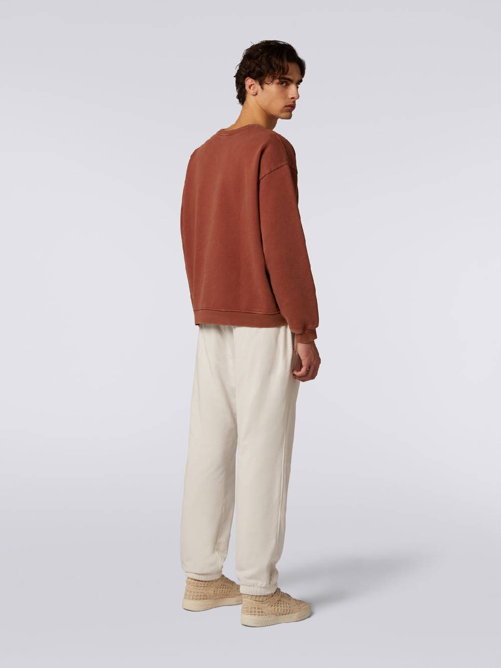 Missoni Pullover girocollo in felpa di cotone con inserto in maglia Promozione Limitata