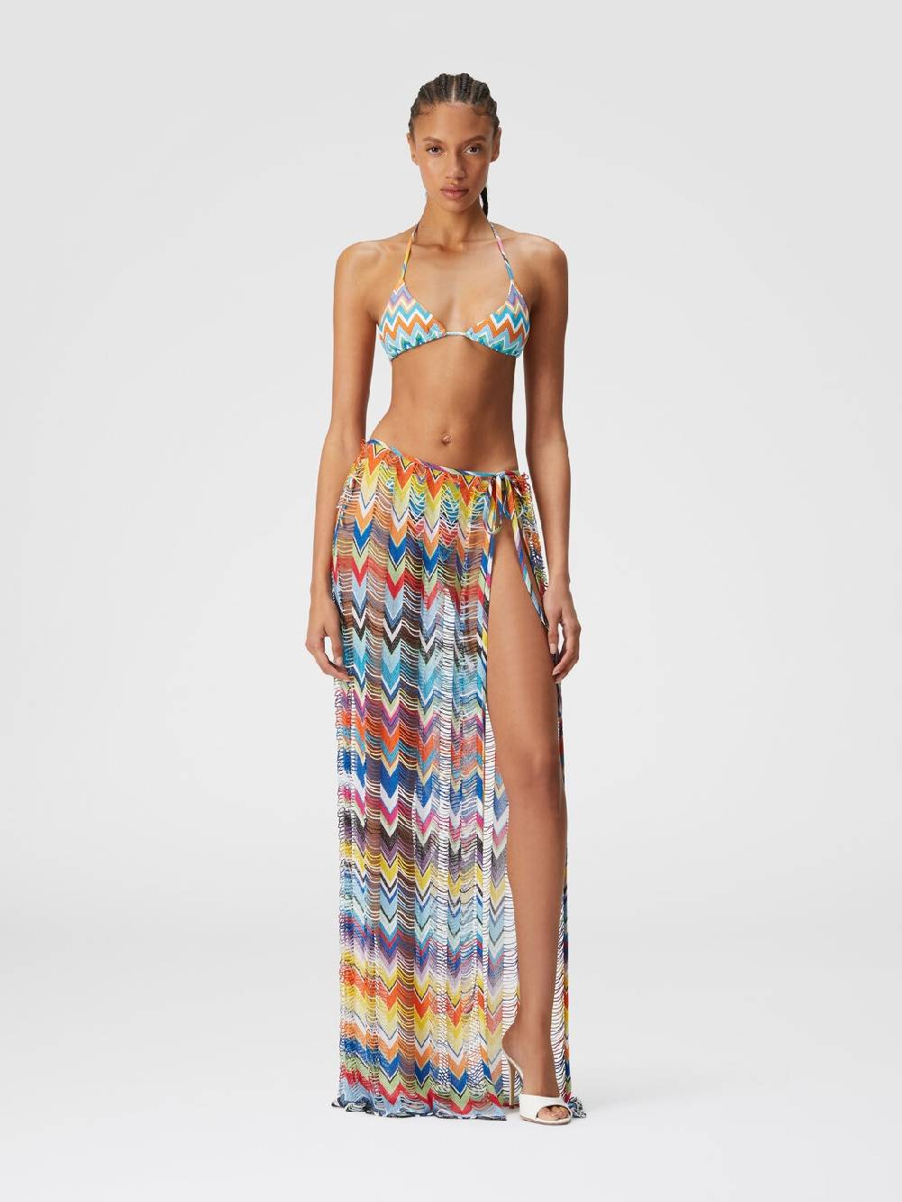 Missoni Gonna copricostume lunga a trama larga con lurex Prezzo Ridotto