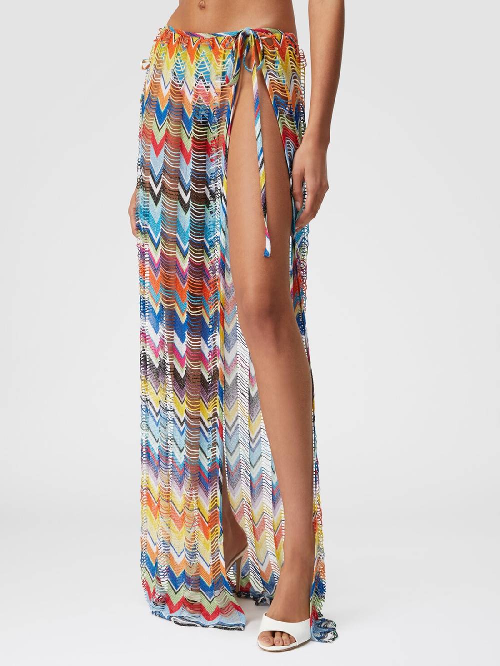 Missoni Gonna copricostume lunga a trama larga con lurex Prezzo Ridotto