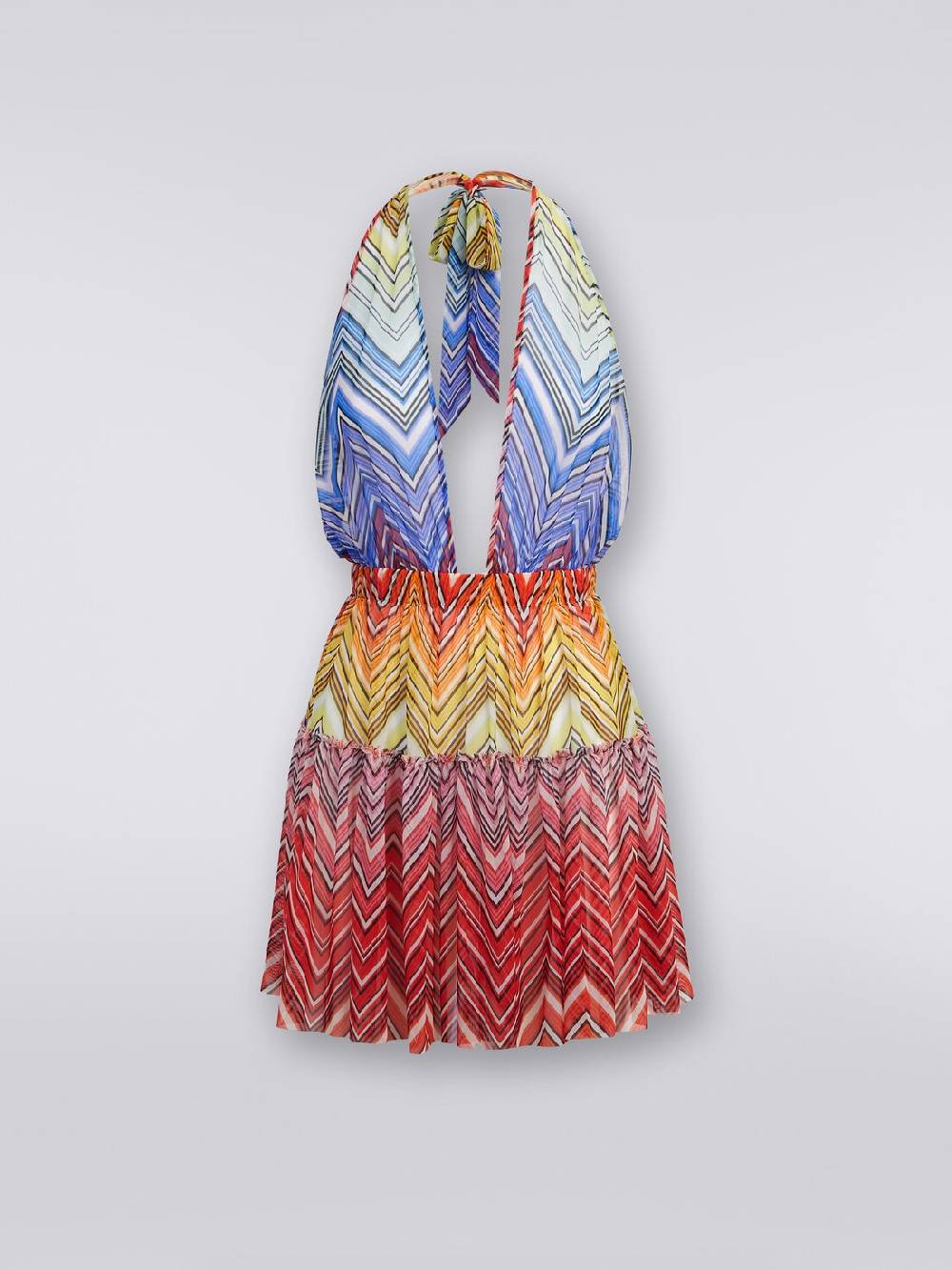 Missoni Copricostume corto in tulle stampa zig zag Sottocosto