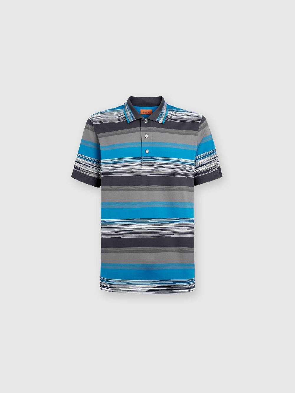 Missoni Polo in jersey di cotone a righe sfumate Convenienza