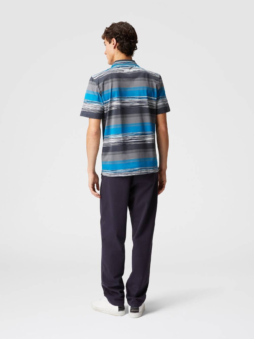 Missoni Polo in jersey di cotone a righe sfumate Convenienza