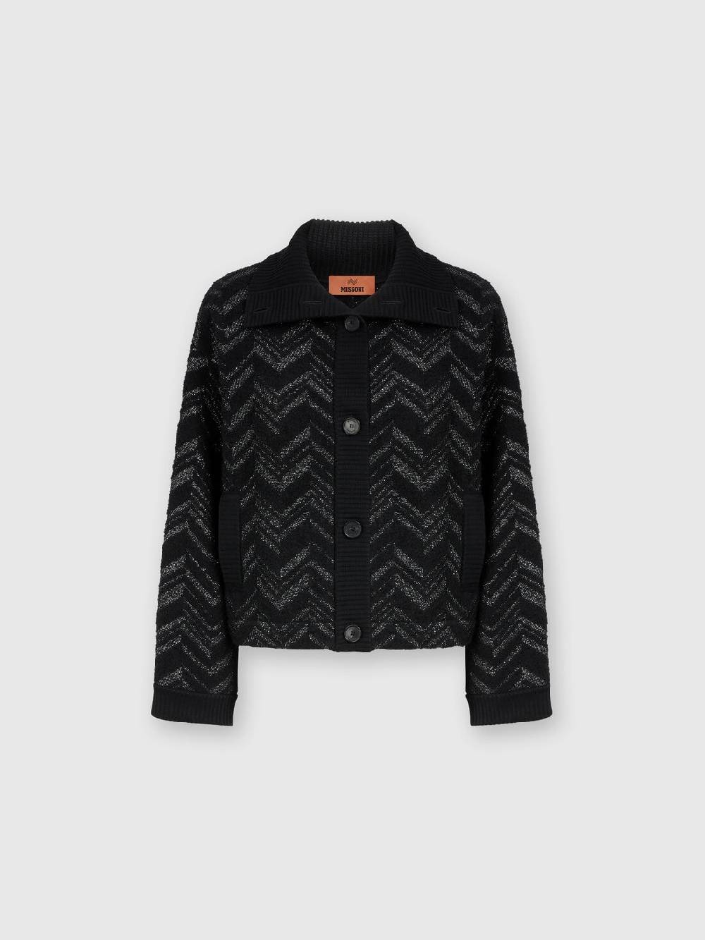 Missoni Giubbotto in maglia bouclé con chevron lamé Offerta