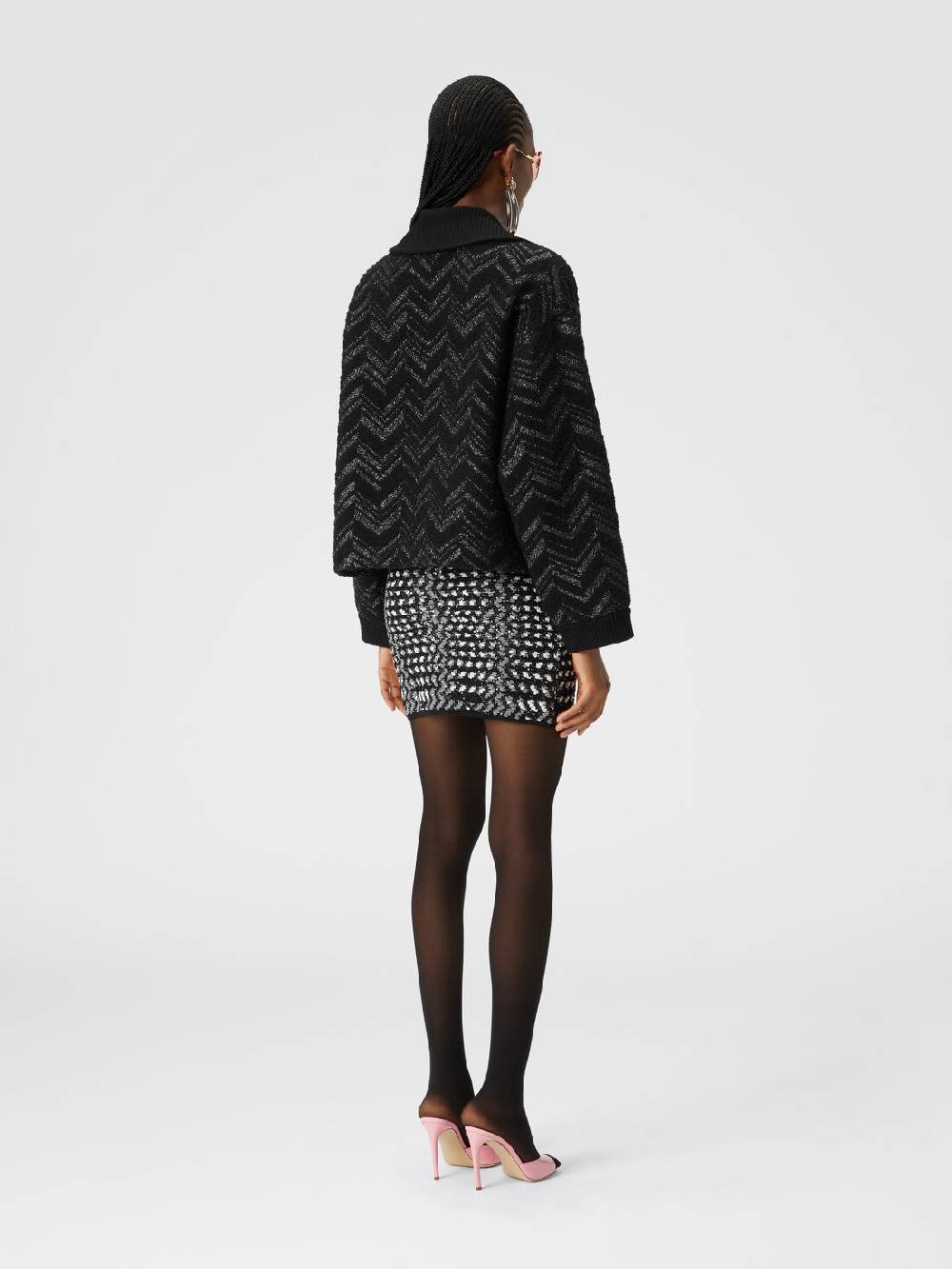 Missoni Giubbotto in maglia bouclé con chevron lamé Offerta