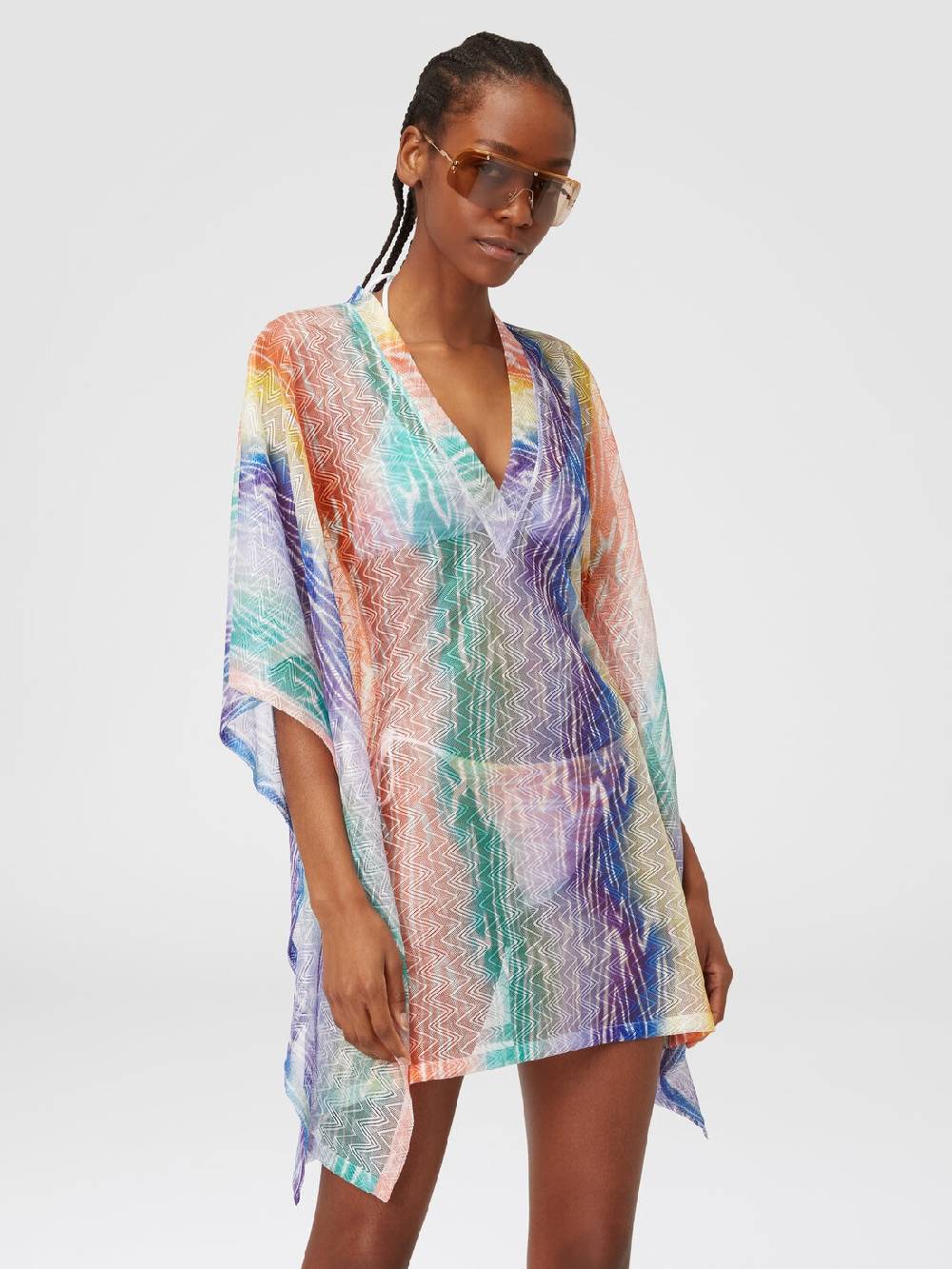 Missoni Caftano copricostume corto stampa tie-dye Offerte