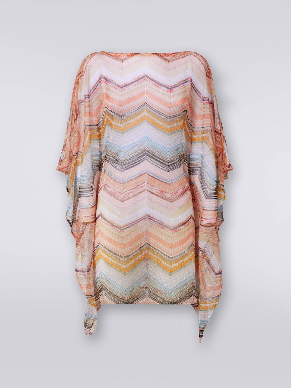 Missoni Caftano copricostume corto in misto viscosa zig zag con lurex Vendita Calda