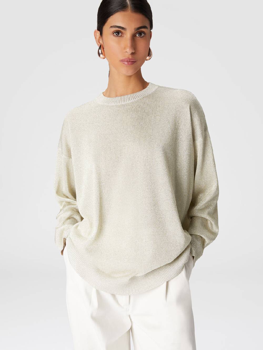Missoni Pullover girocollo in viscosa effetto glitter Vendite Flash
