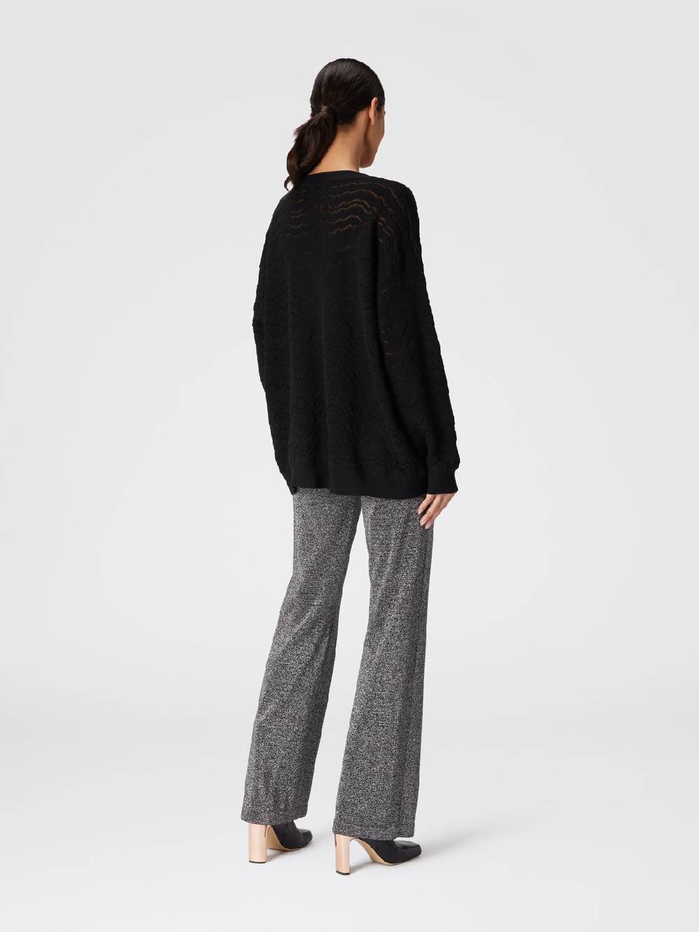 Missoni Pullover con scollatura a V e zig zag tono su tono Negozio