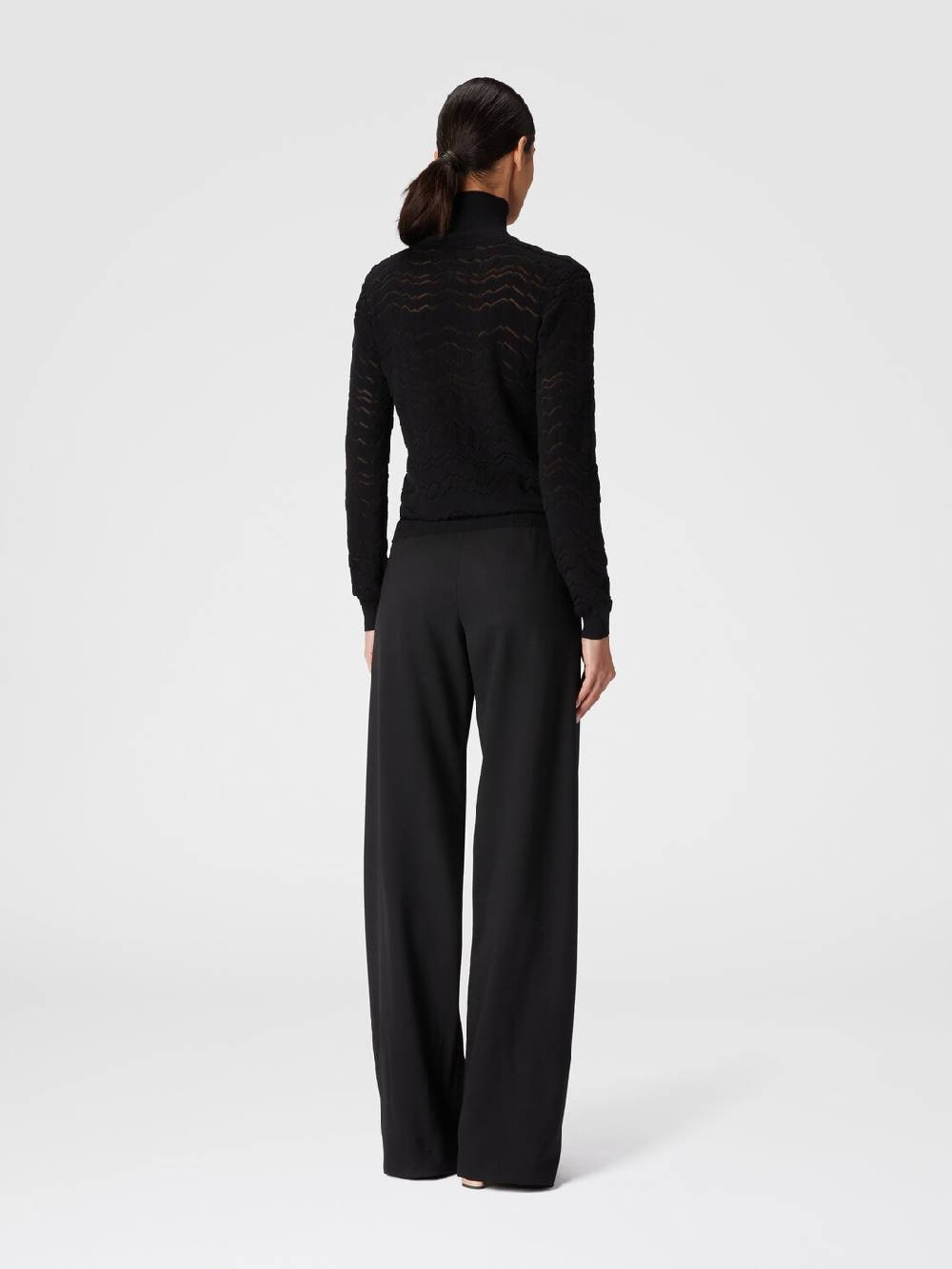 Missoni Lupetto in viscosa e lana con zig zag tono su tono Moda