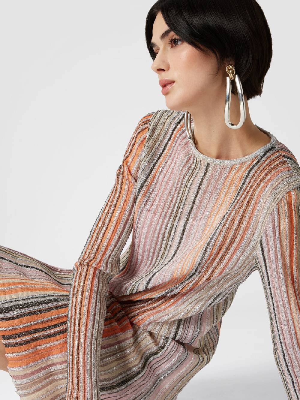 Missoni Abito plissée parzialiazzato con paillettes Sconto di tempo limitato