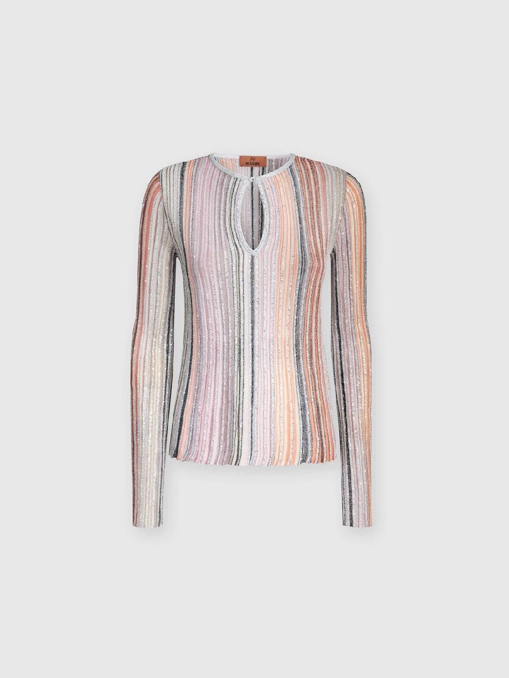 Missoni Maglia a costine parzializzate con paillettes Negozio online di fabbrica
