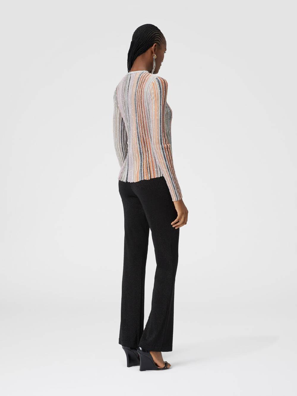 Missoni Maglia a costine parzializzate con paillettes Negozio online di fabbrica