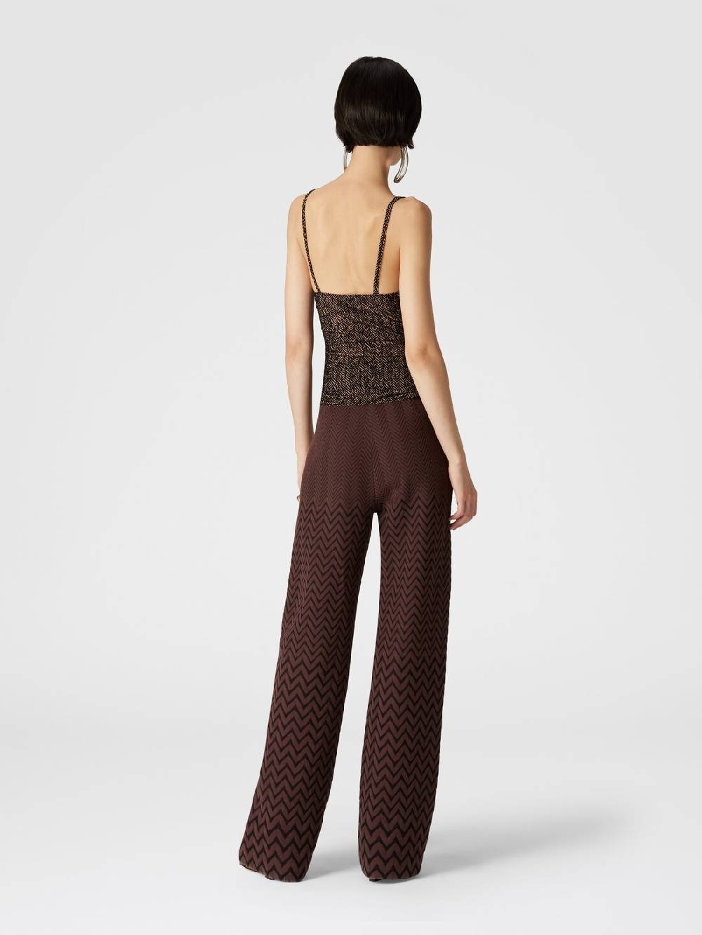 Missoni Pantaloni classici in cotone e viscosa zig zag Prezzo di fabbrica
