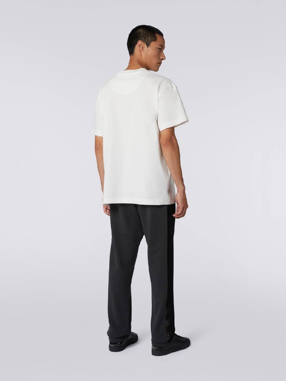 Missoni T-shirt girocollo in cotone con logo in collaborazione con Mike Maignan Comprare a buon mercato