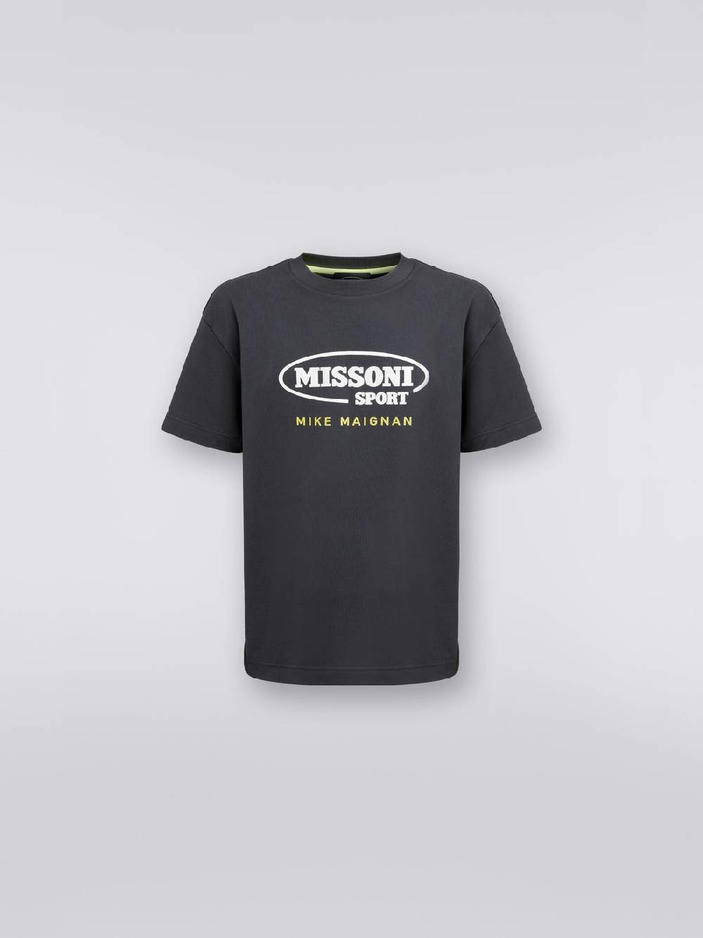 Missoni T-shirt girocollo in cotone con logo in collaborazione con Mike Maignan Grande vendita