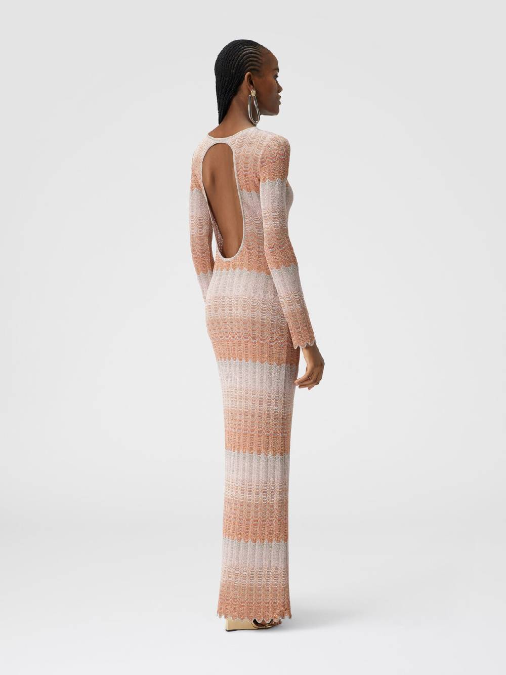 Missoni Abito lungo con motivo greca lamé Offerta esclusiva