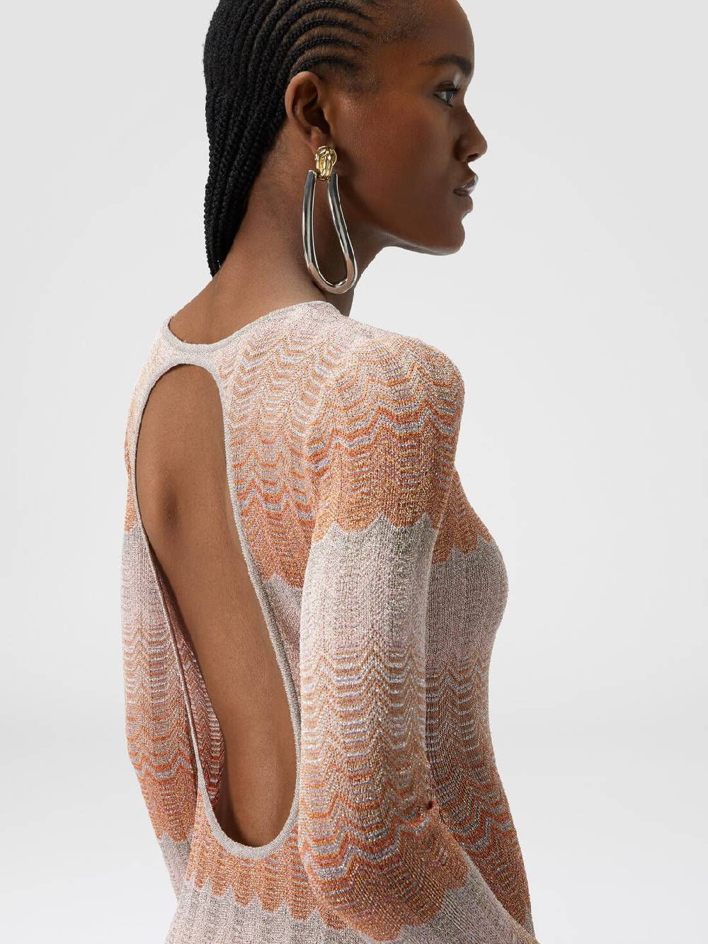 Missoni Abito lungo con motivo greca lamé Offerta esclusiva