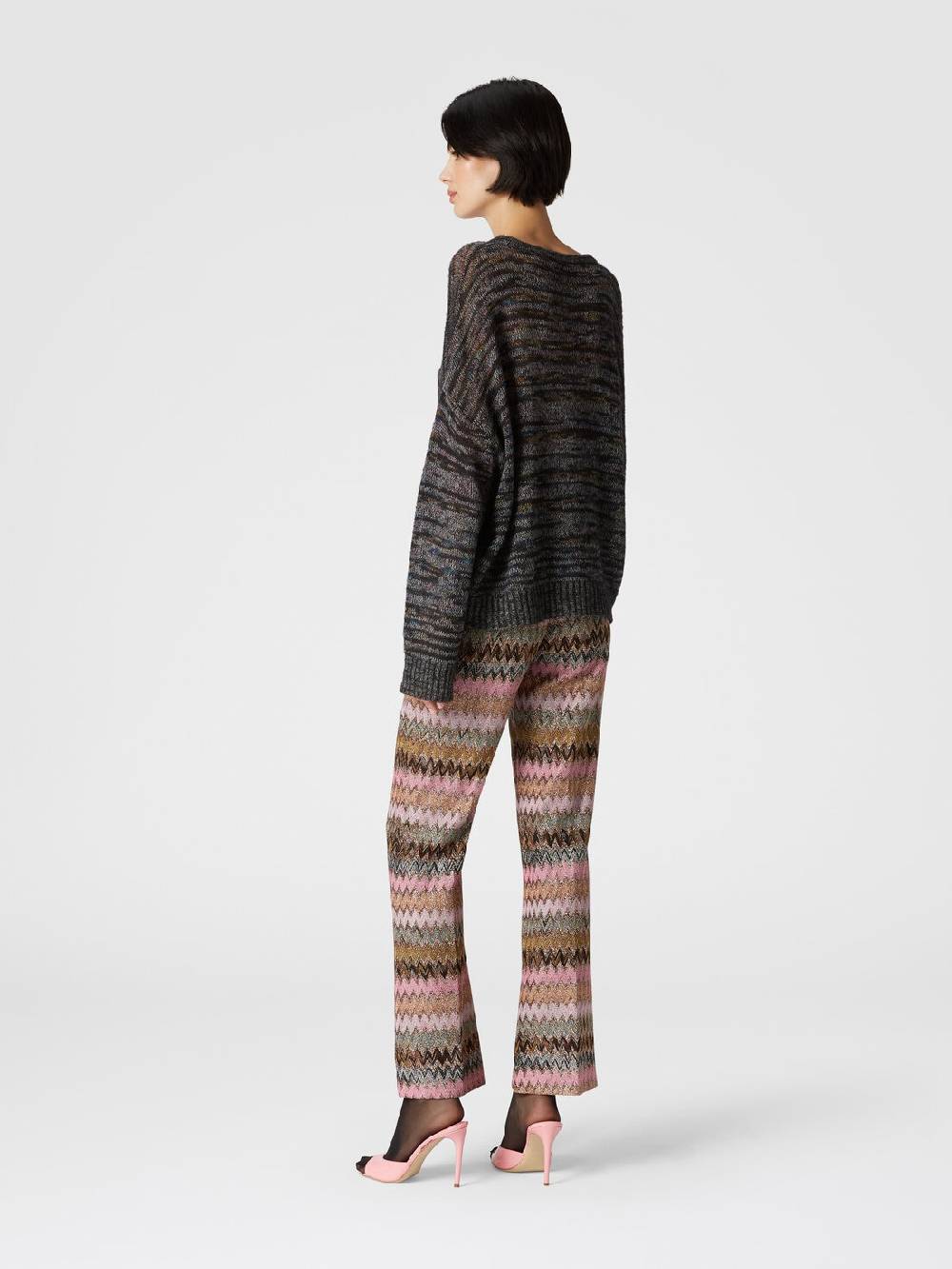 Missoni Pullover girocollo in viscosa, alpaca e lana Vendite stagionali