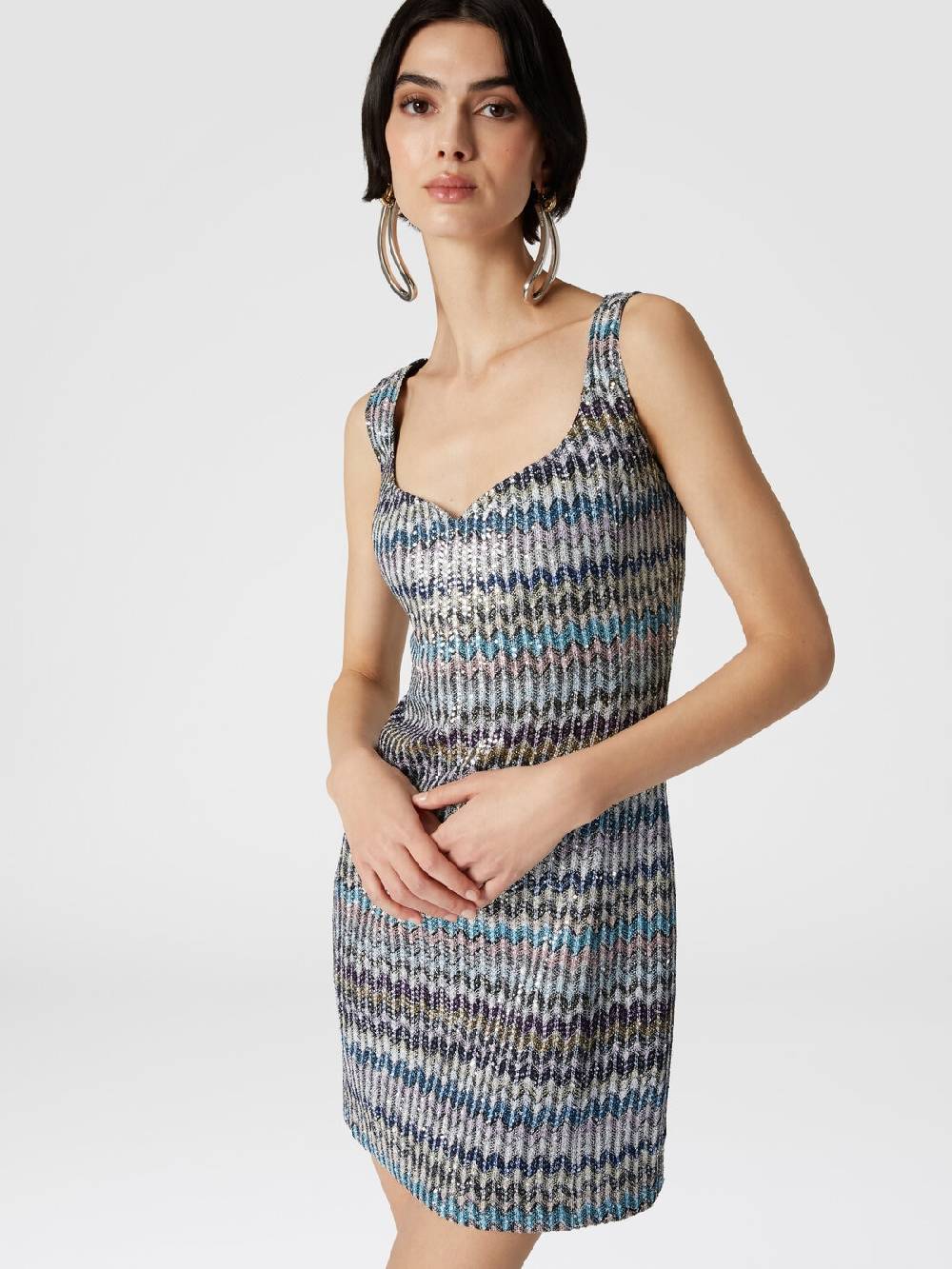 Missoni Mini-abitoin maglia lamé con scollatura a cuore Black Friday