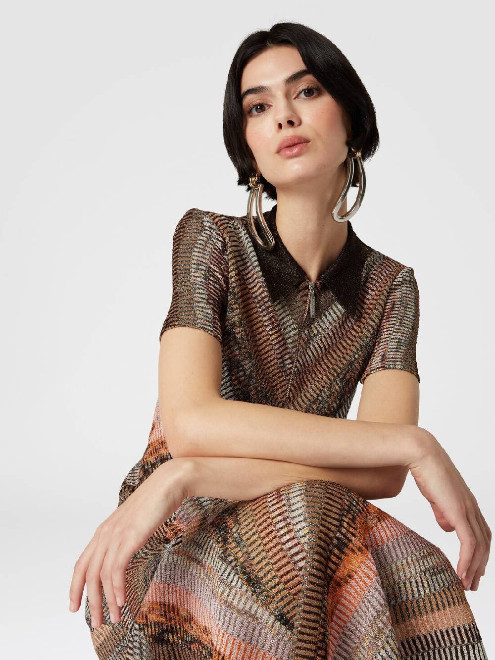 Missoni Gonna midi svasata lamé effetto patchwork Cyber Monday