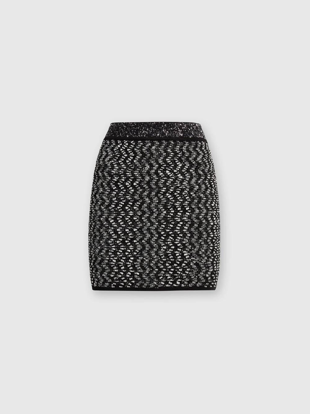 Missoni Minigonna con zig zag goffrato lamé Offerta Pasqua