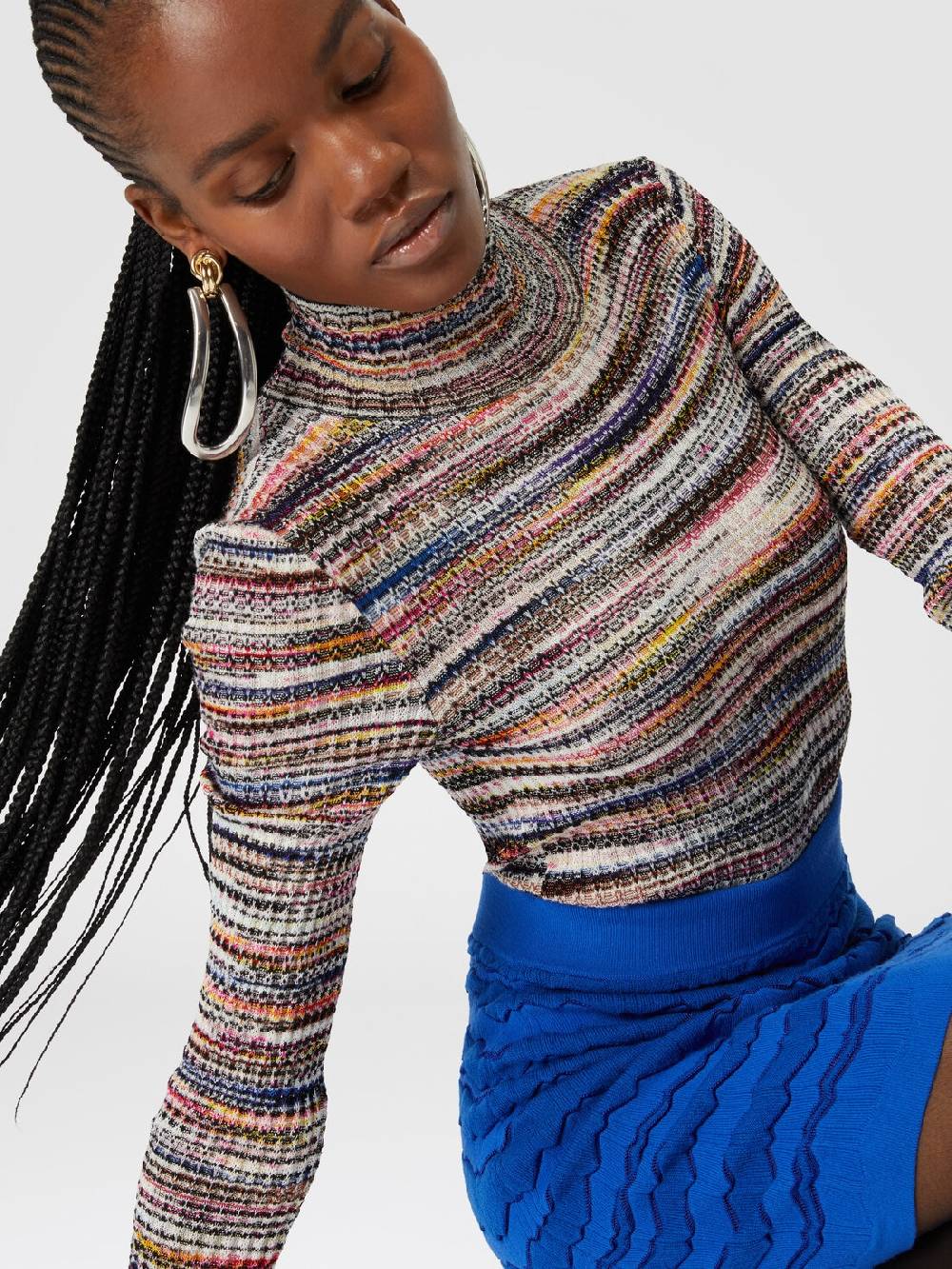 Missoni Minigonna con zig zag tono su tono Offerta per la Festa della Mamma