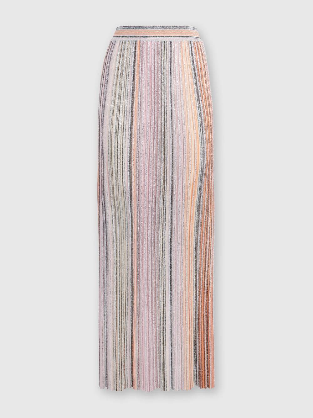 Missoni Gonna lunga parzializzata a costine con paillettes Offerta Giorno del Papà
