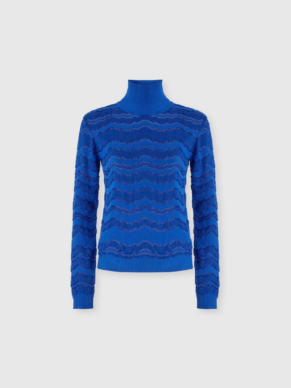 Missoni Lupetto in viscosa e lana con zig zag tono su tono Smaltimento dello stoccaggio