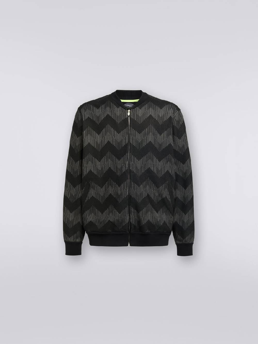 Missoni Bomber in misto cotone zig zag in collaborazione con Mike Maignan Online Outlet