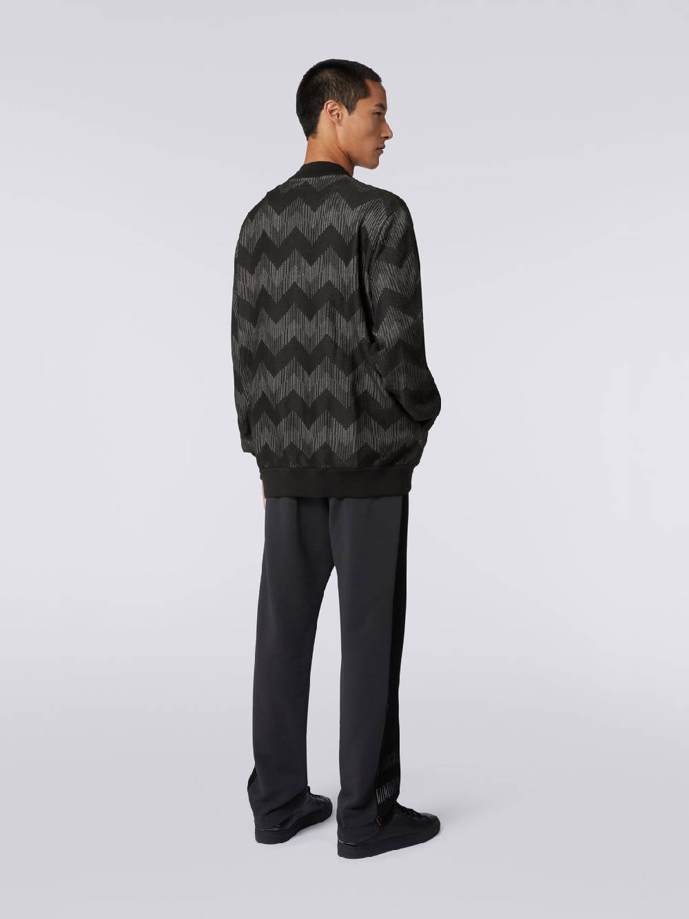 Missoni Bomber in misto cotone zig zag in collaborazione con Mike Maignan Online Outlet