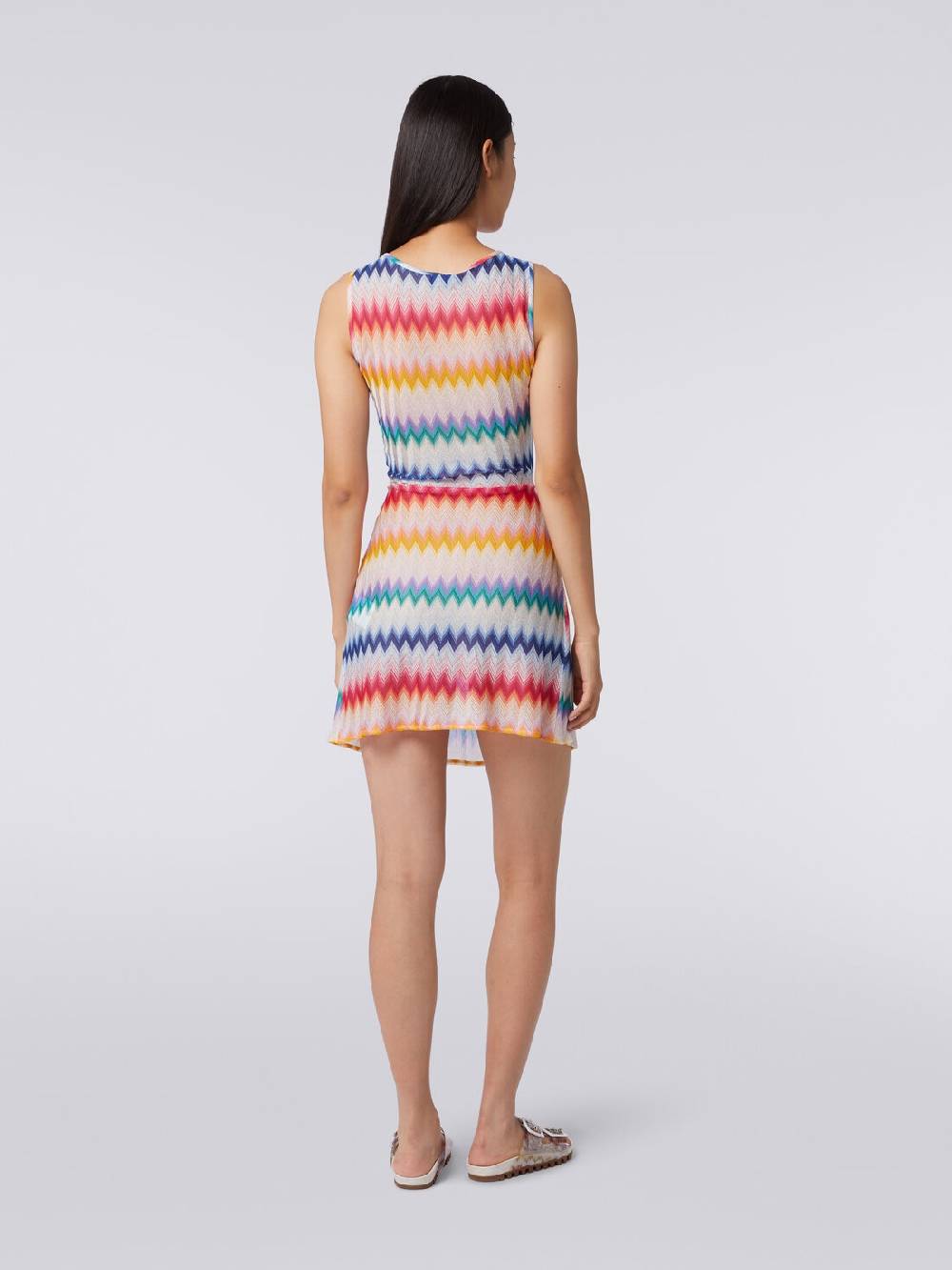 Missoni Copricostume corto con scollatura torchon e stampa zig zag Offerta temporanea
