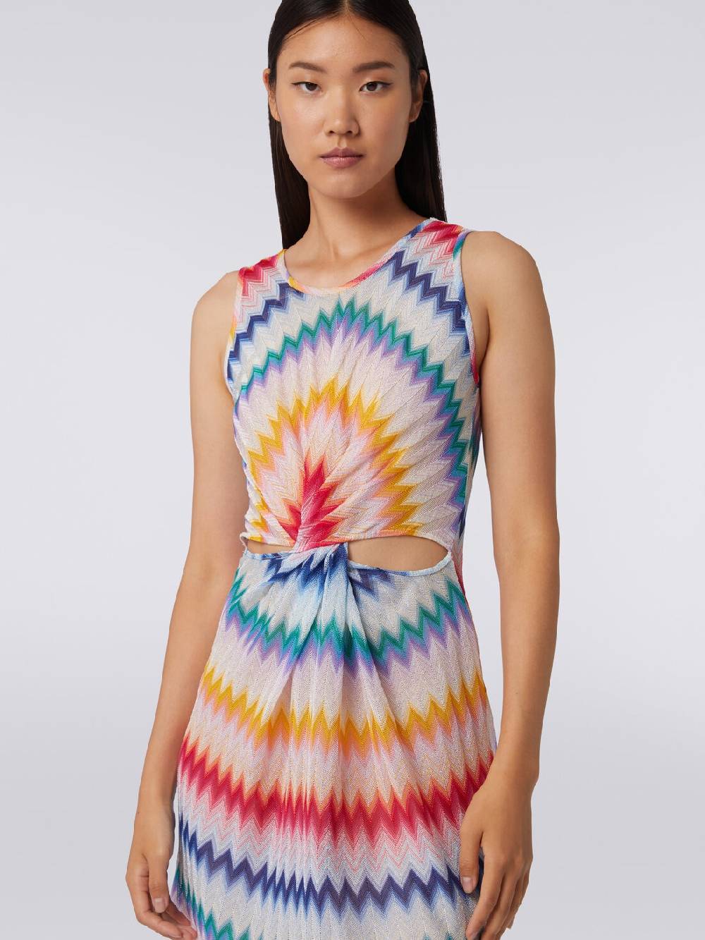 Missoni Copricostume corto con scollatura torchon e stampa zig zag Offerta temporanea
