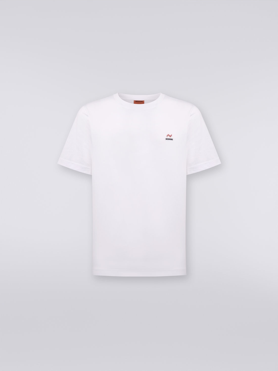 Missoni T-shirt girocollo in cotone con ricamo e logo Offerte esclusive