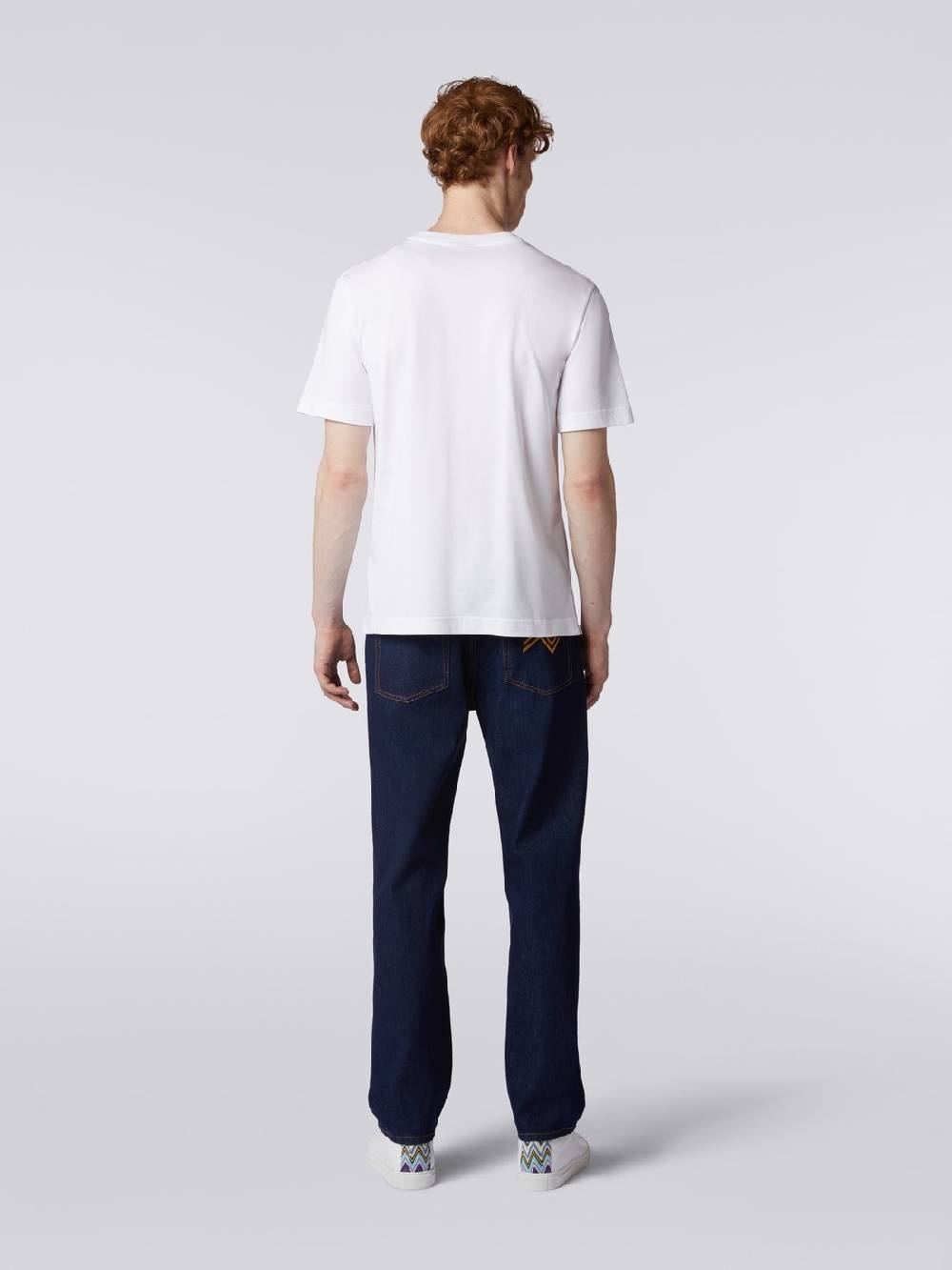 Missoni T-shirt girocollo in cotone con ricamo e logo Offerte esclusive