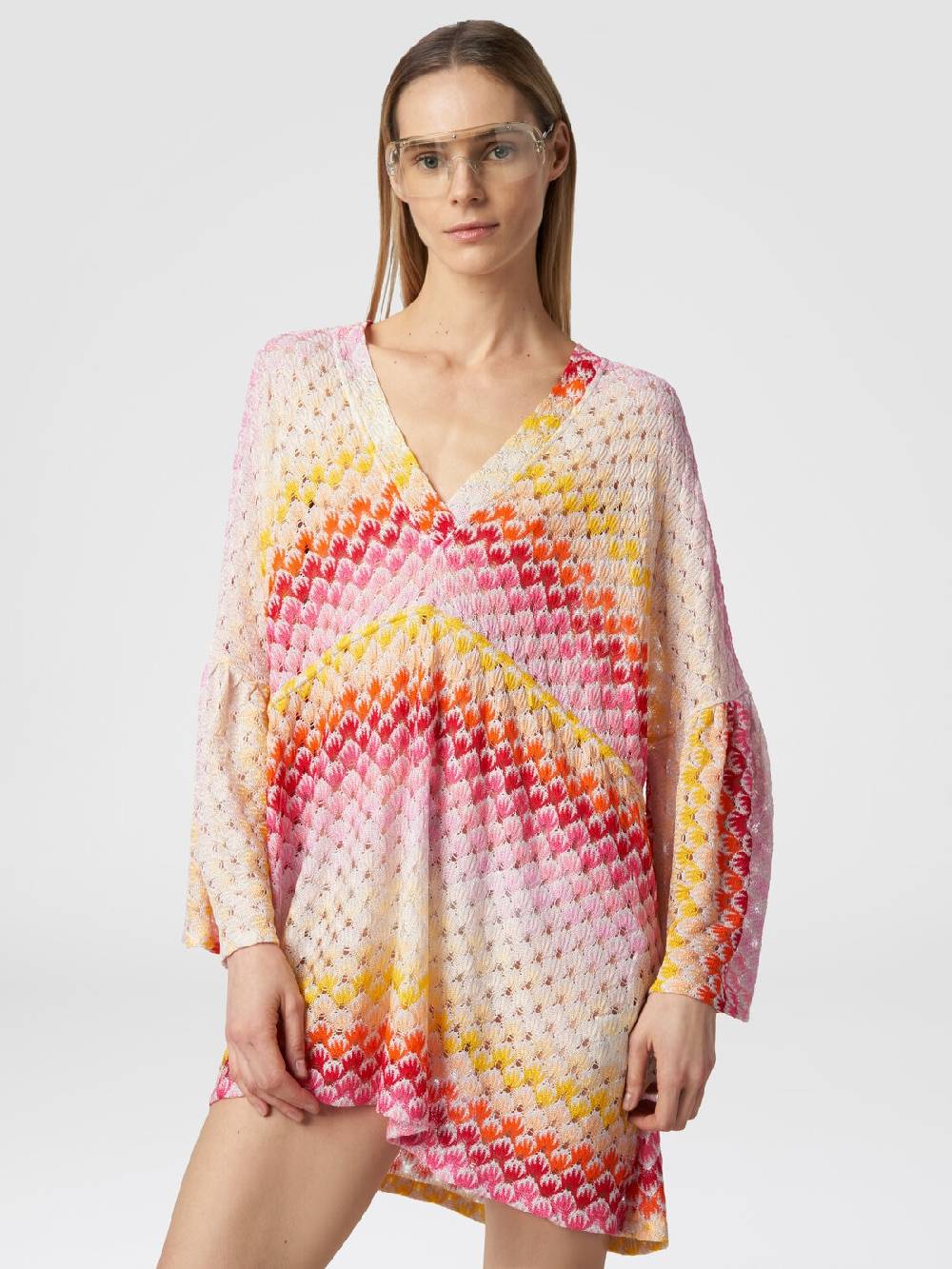 Missoni Caftano copricostume corto effetto pizzo con lurex Bestseller